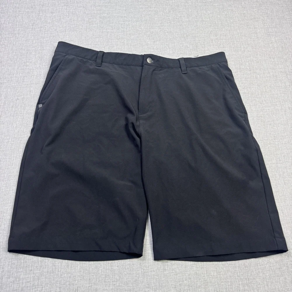 Adidas Bermuda Golf Shorts Mens 38‎ Black Polyester Performance 11